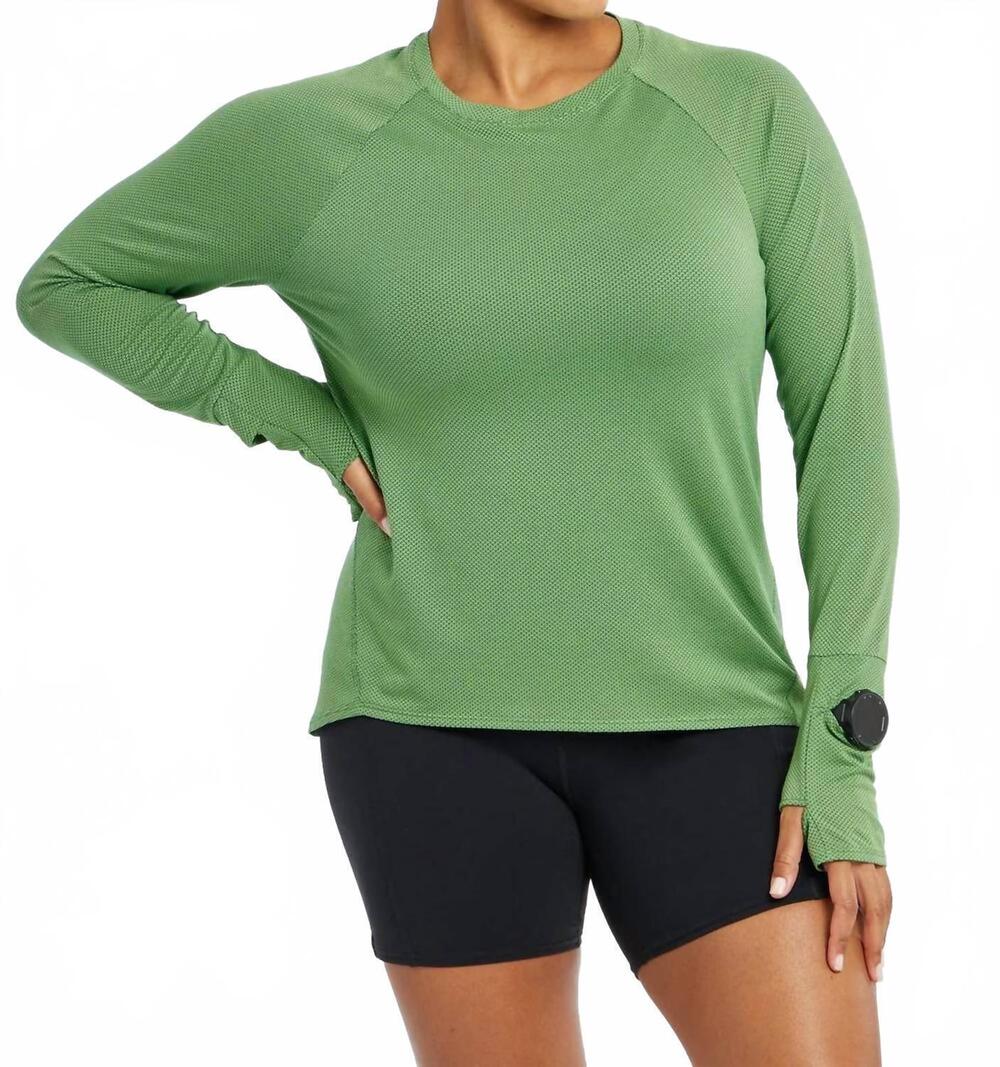 NEW OISELLE flyout long sleeve top in stem